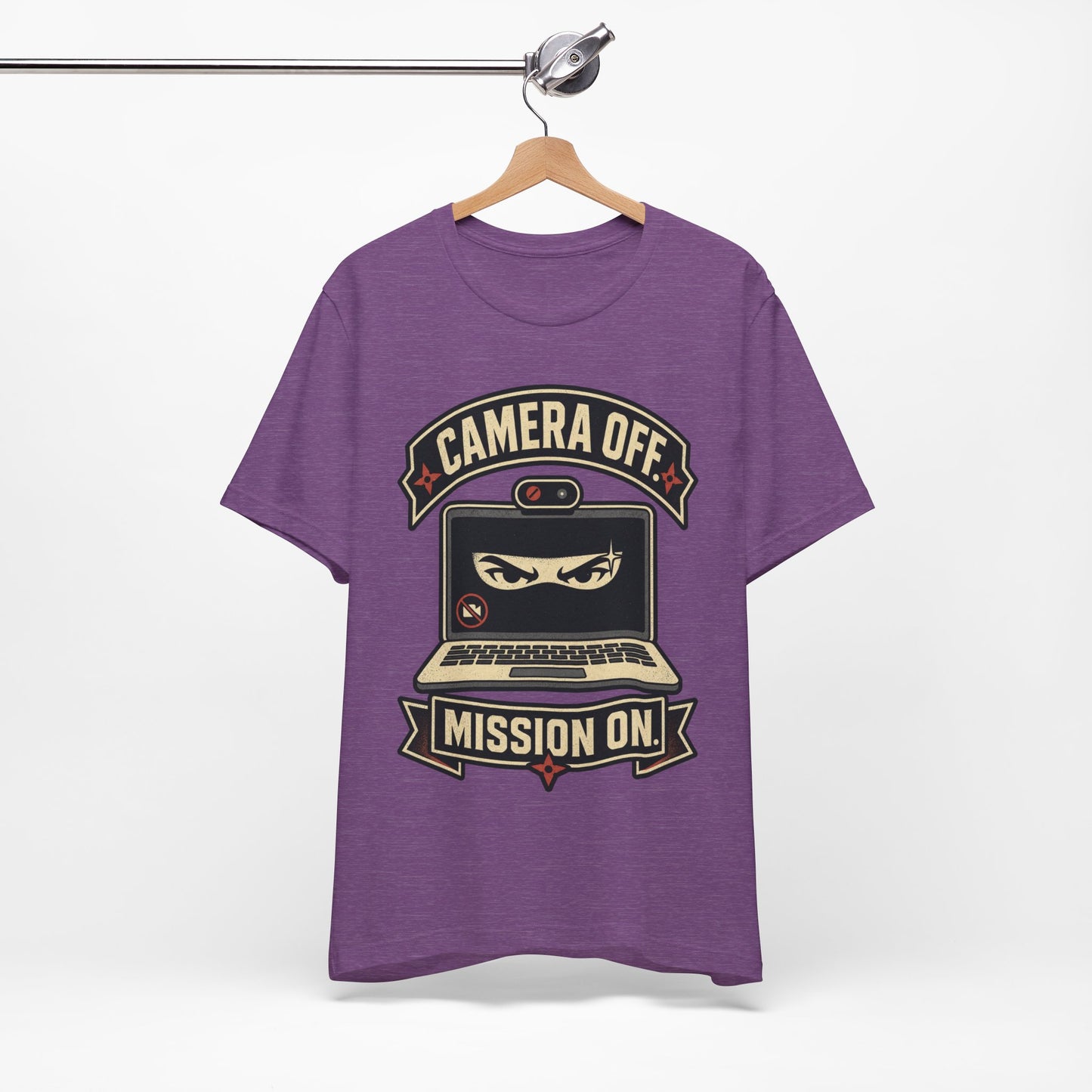 Camera Off Mission On Funny Ninja Office Shirt | Khai Studio