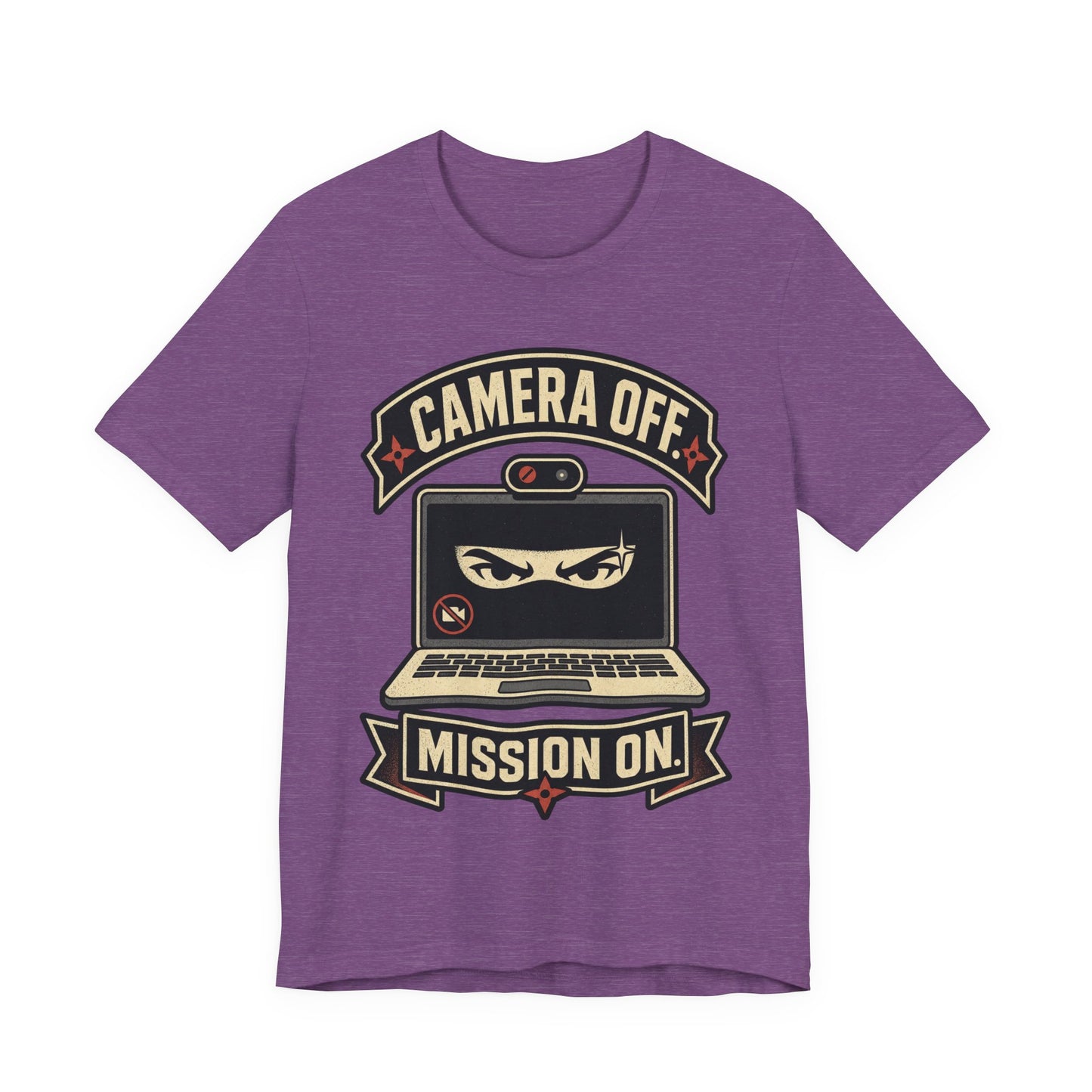 Camera Off Mission On Funny Ninja Office Shirt | Khai Studio
