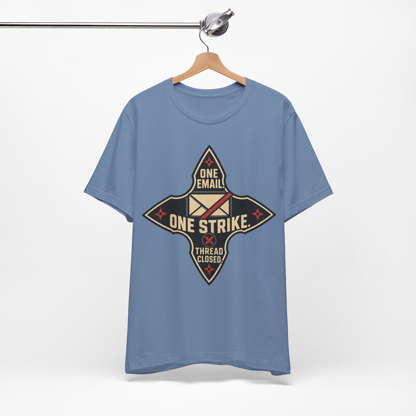 One Email One Strike Thread Closed Funny Ninja Office Shirt | Khai Studio