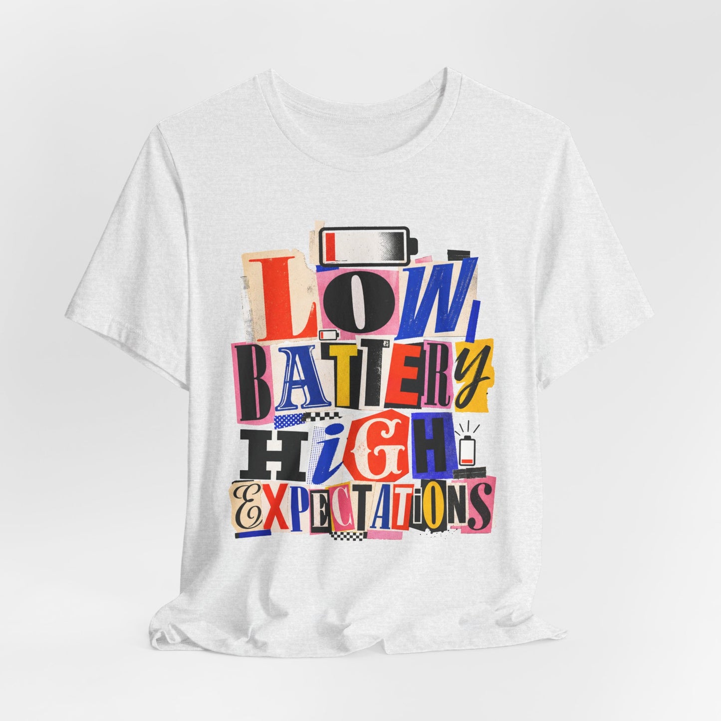 Low Battery High Expectations Funny Introvert Shirt | Khai Studio