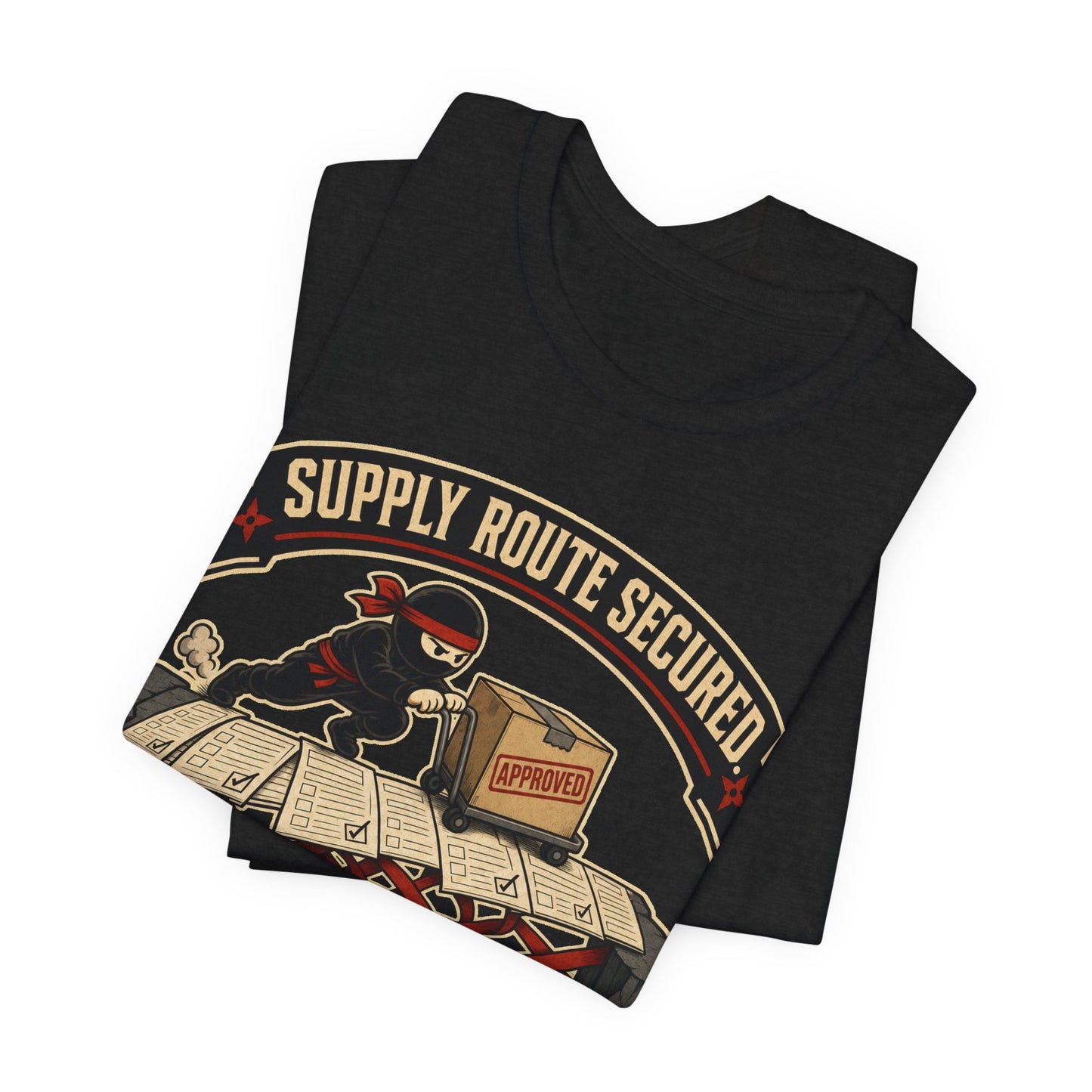 Supply Route Secured Budget Intact Funny Ninja Office Shirt | Khai Studio