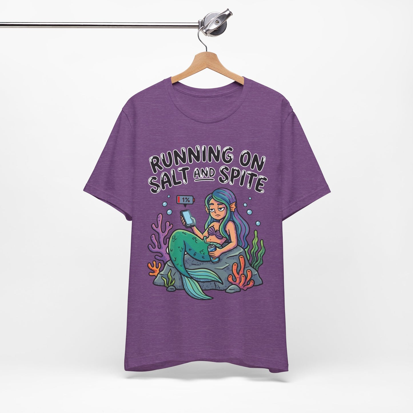 Running on Salt and Spite Funny Burnout Shirt | Khai Studio