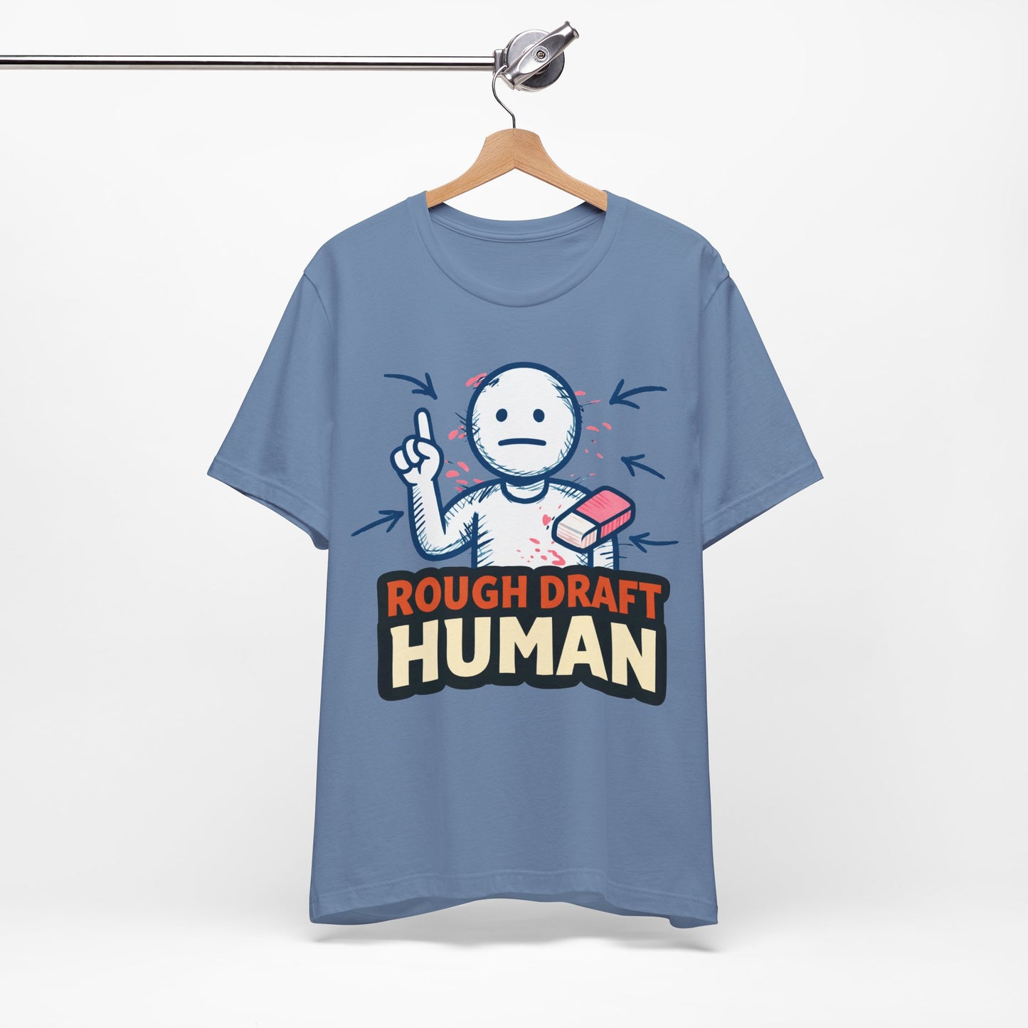 Rough Draft Human Funny Burnout Shirt | Khai Studio