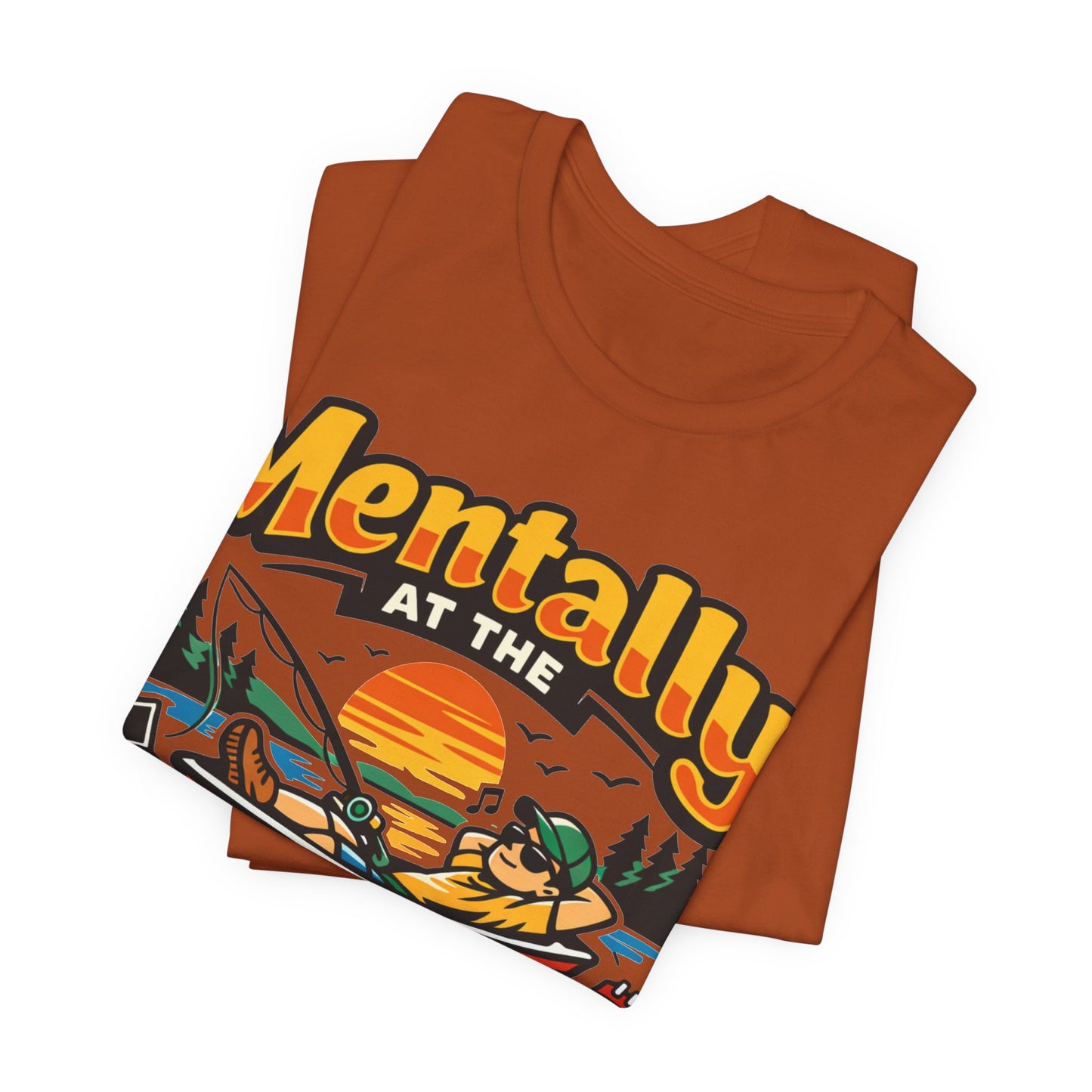Mentally at the Lake Funny Introvert Shirt | Khai Studio