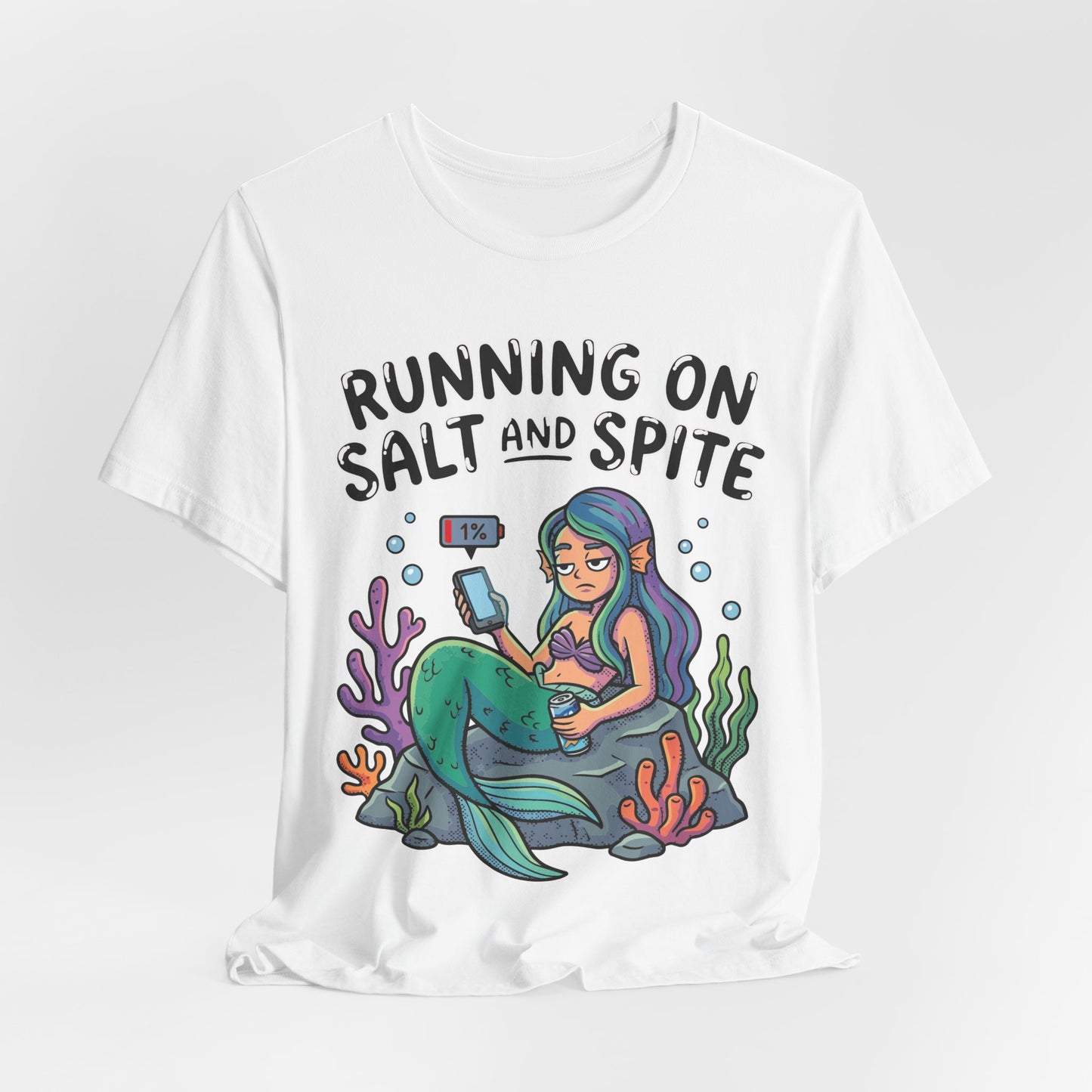 Running on Salt and Spite Funny Burnout Shirt | Khai Studio