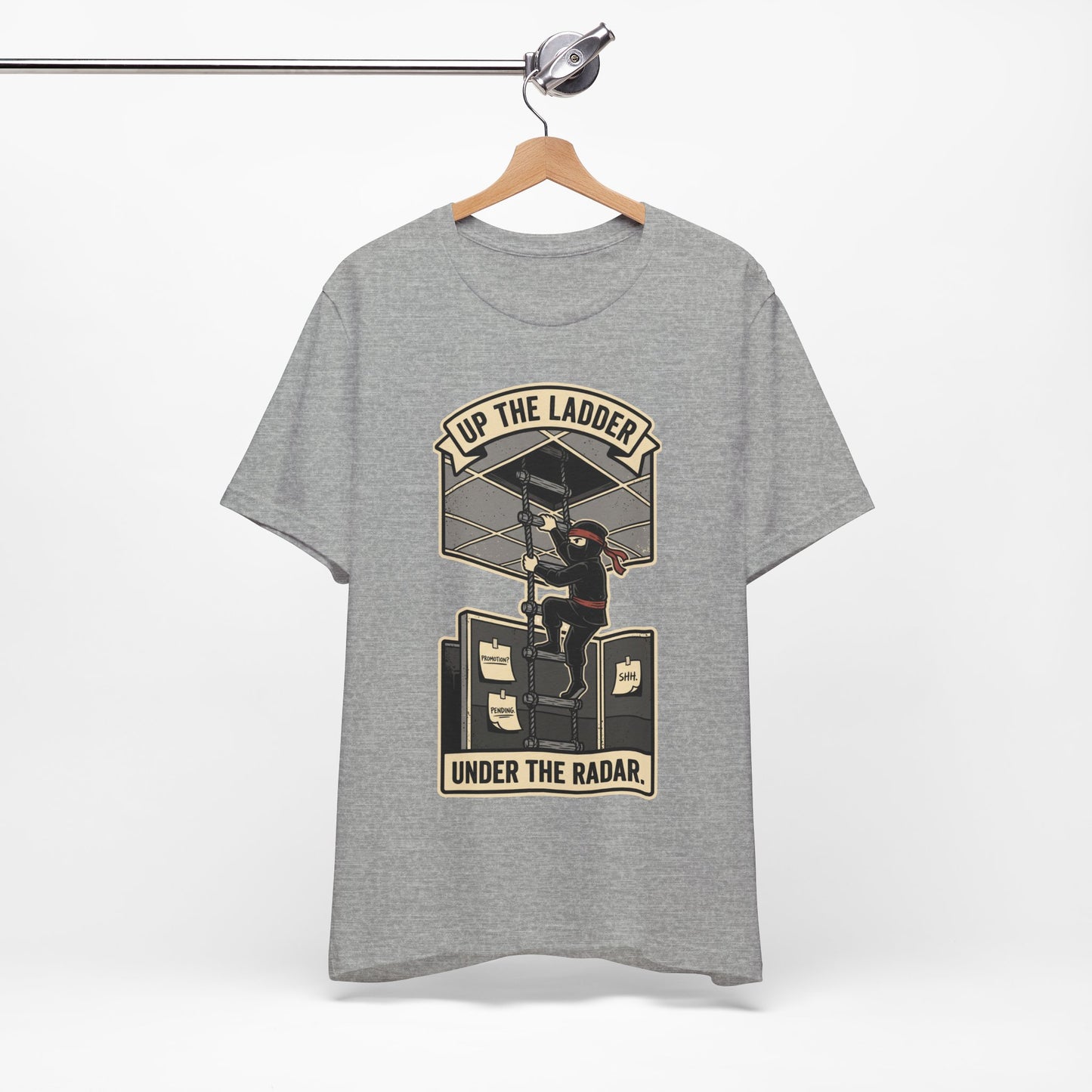 Up the Ladder Under the Radar Funny Ninja Office Shirt | Khai Studio