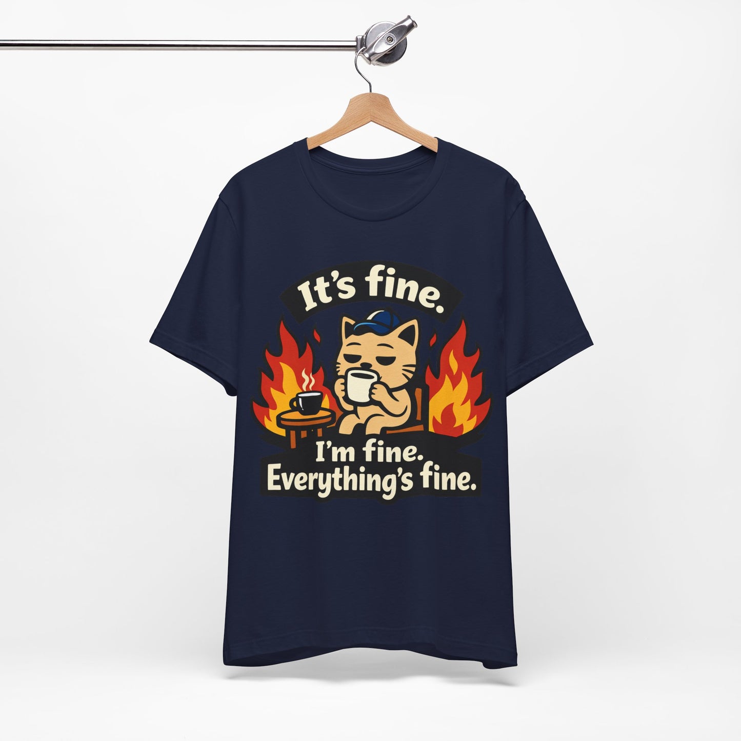 It's Fine I'm Fine Everything's Fine Funny Burnout Shirt | Khai Studio
