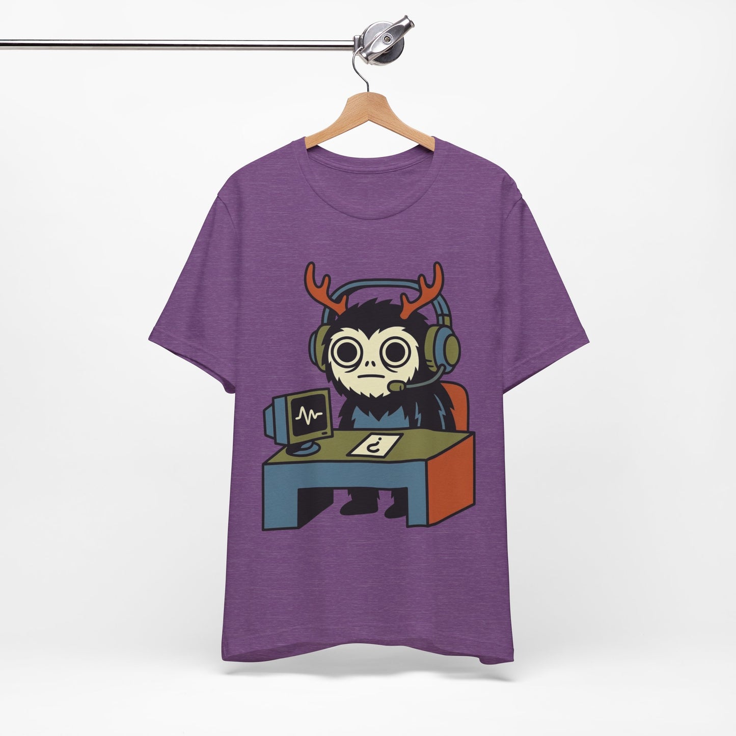 WFH Cryptid Antler Goblin Funny Burnout Shirt | Khai Studio