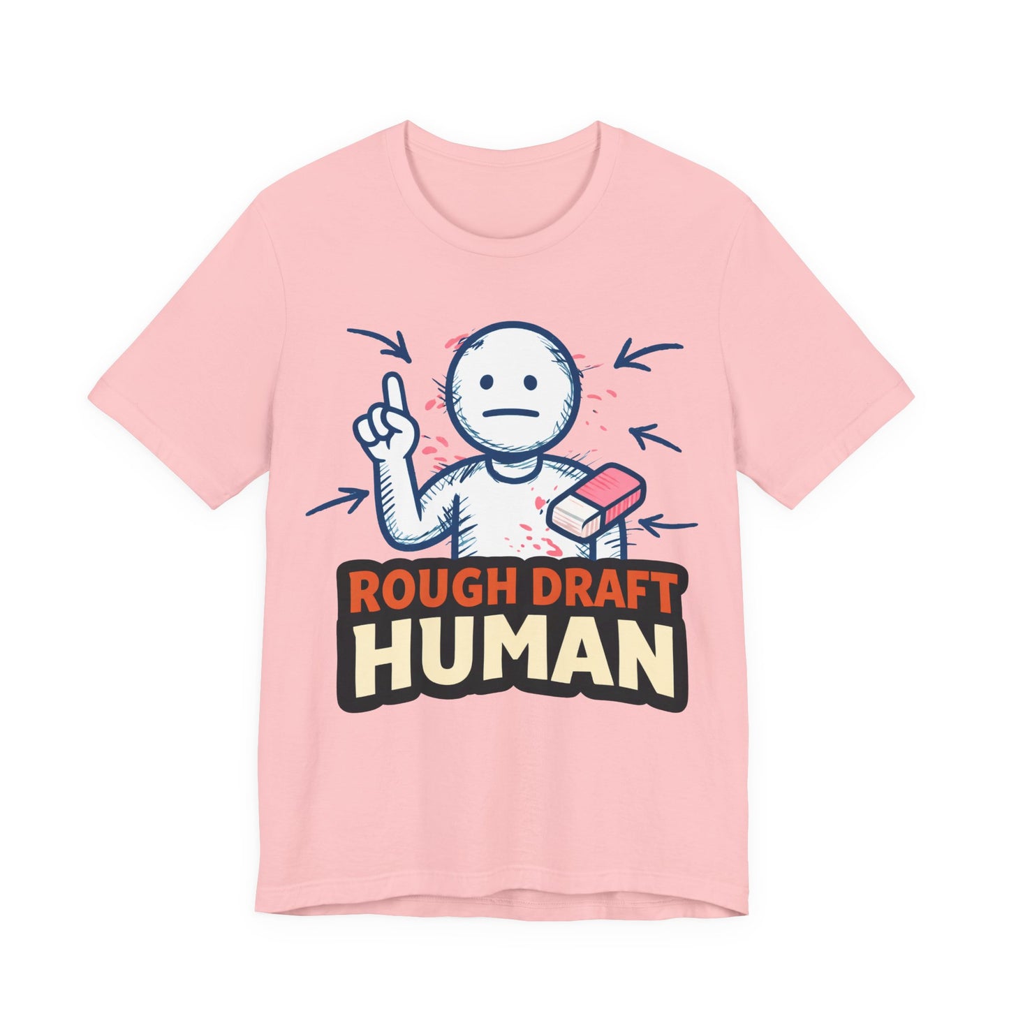 Rough Draft Human Funny Burnout Shirt | Khai Studio