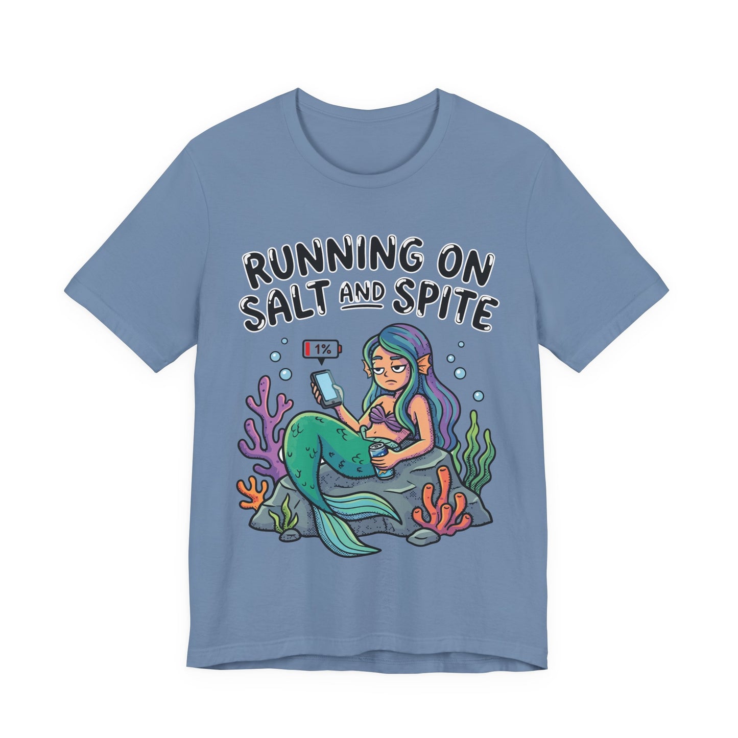 Running on Salt and Spite Funny Burnout Shirt | Khai Studio