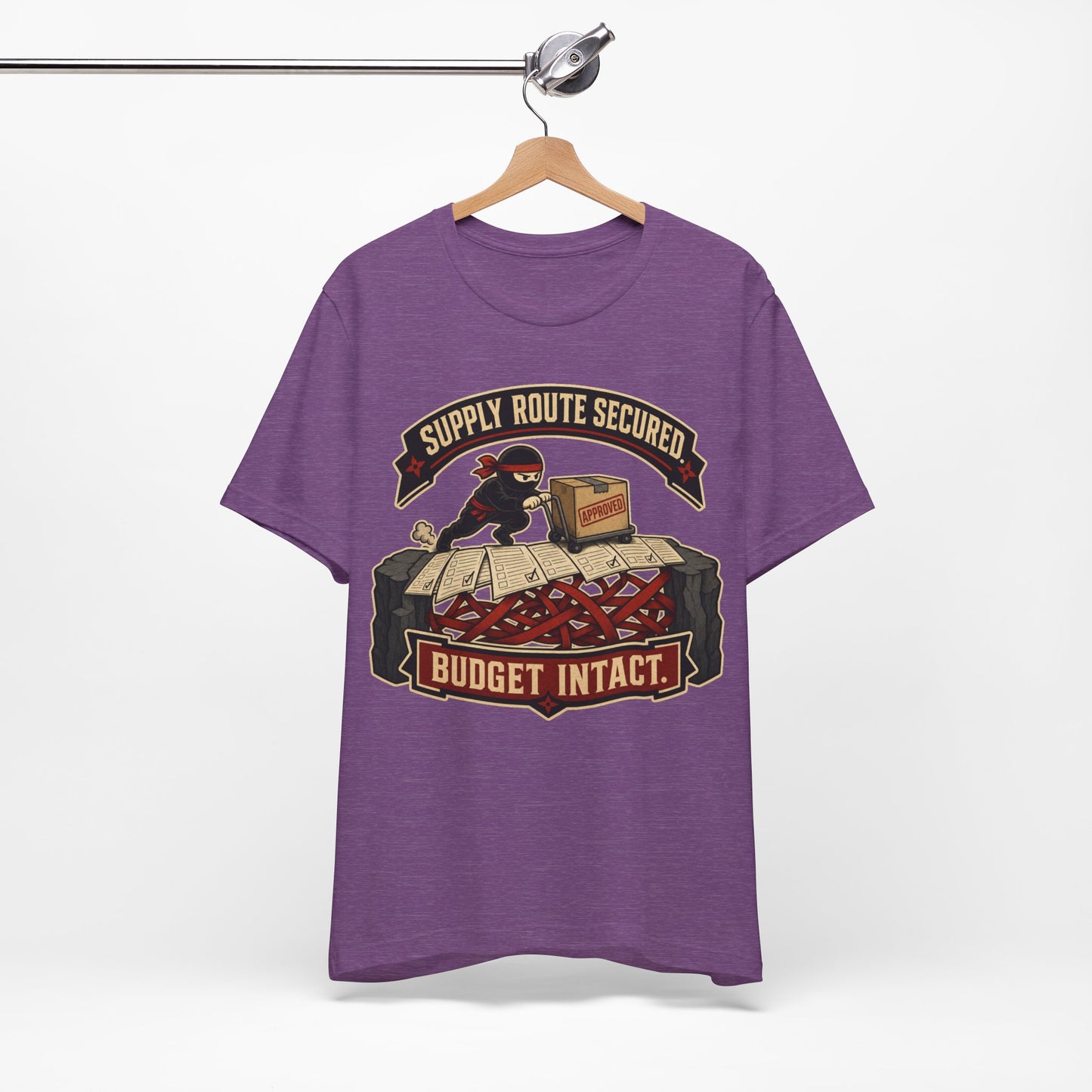 Supply Route Secured Budget Intact Funny Ninja Office Shirt | Khai Studio