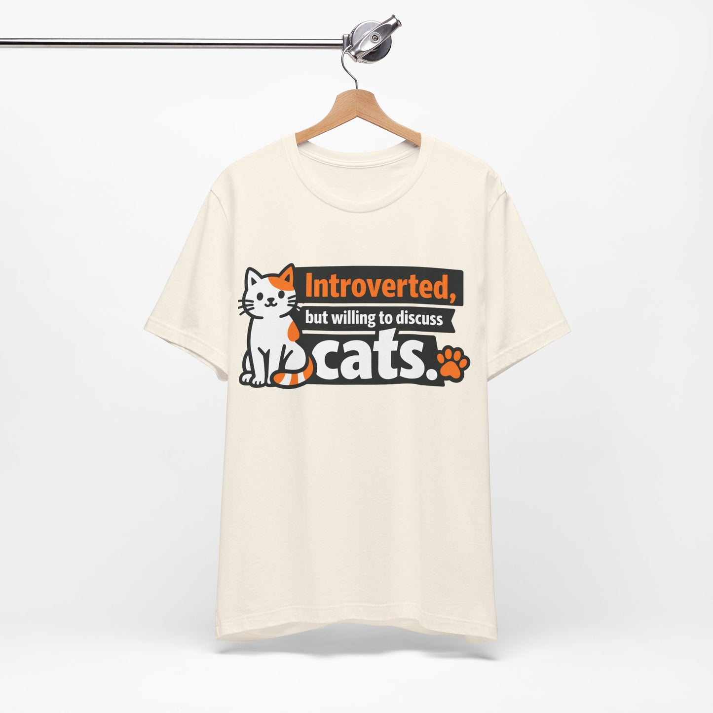 Introverted But Willing to Discuss Cats Funny Cat Shirt | Khai Studio