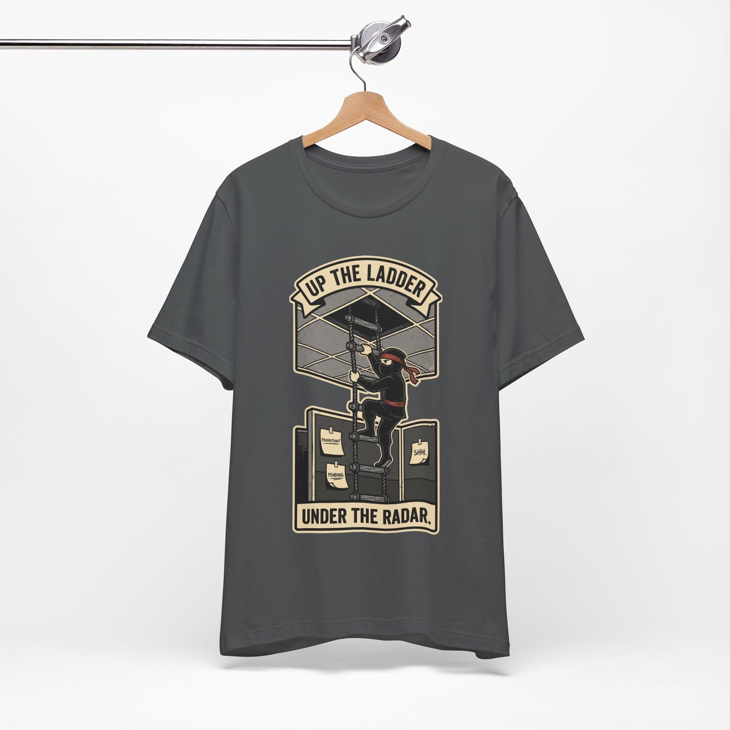 Up the Ladder Under the Radar Funny Ninja Office Shirt | Khai Studio