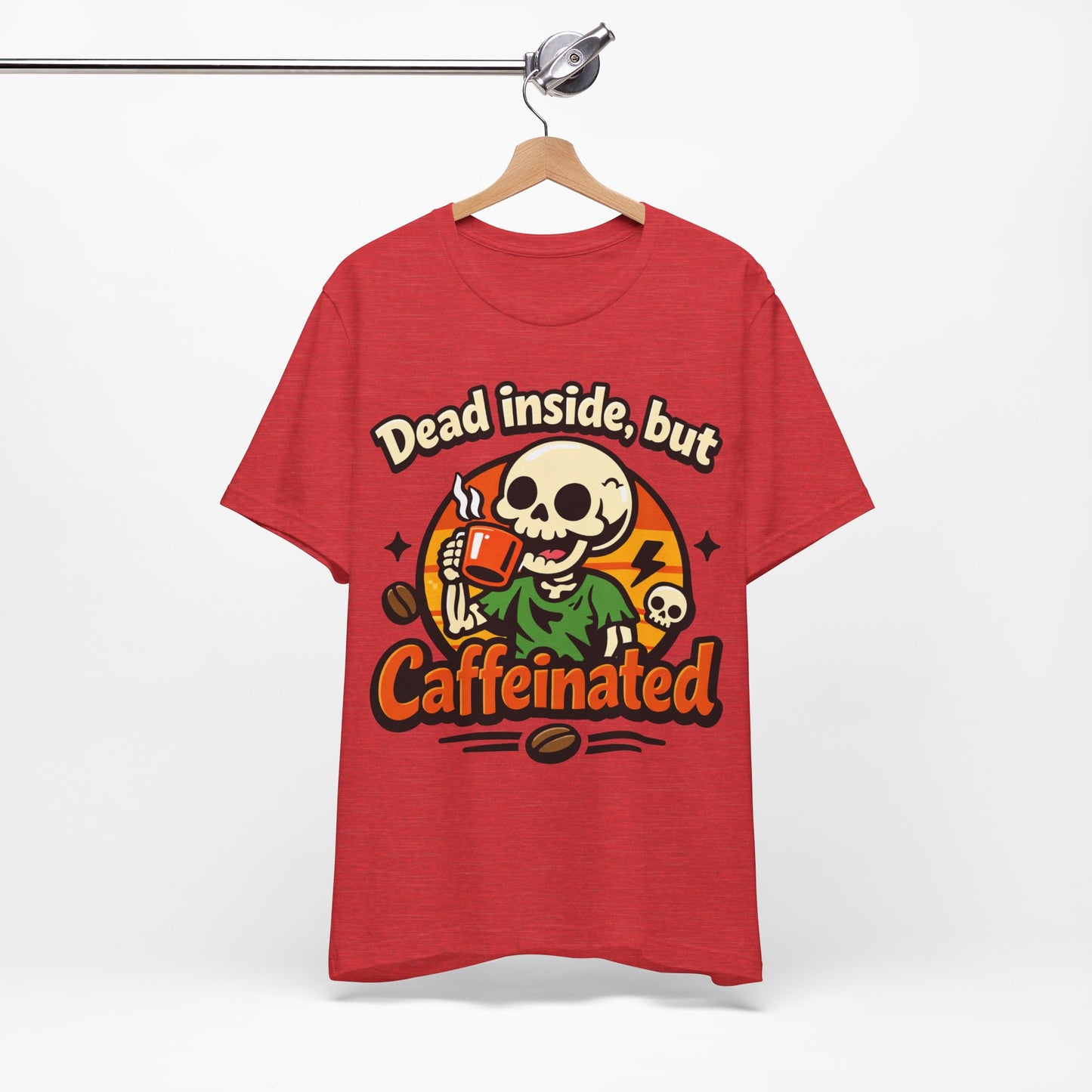 Dead Inside But Caffeinated Funny Burnout Shirt | Khai Studio
