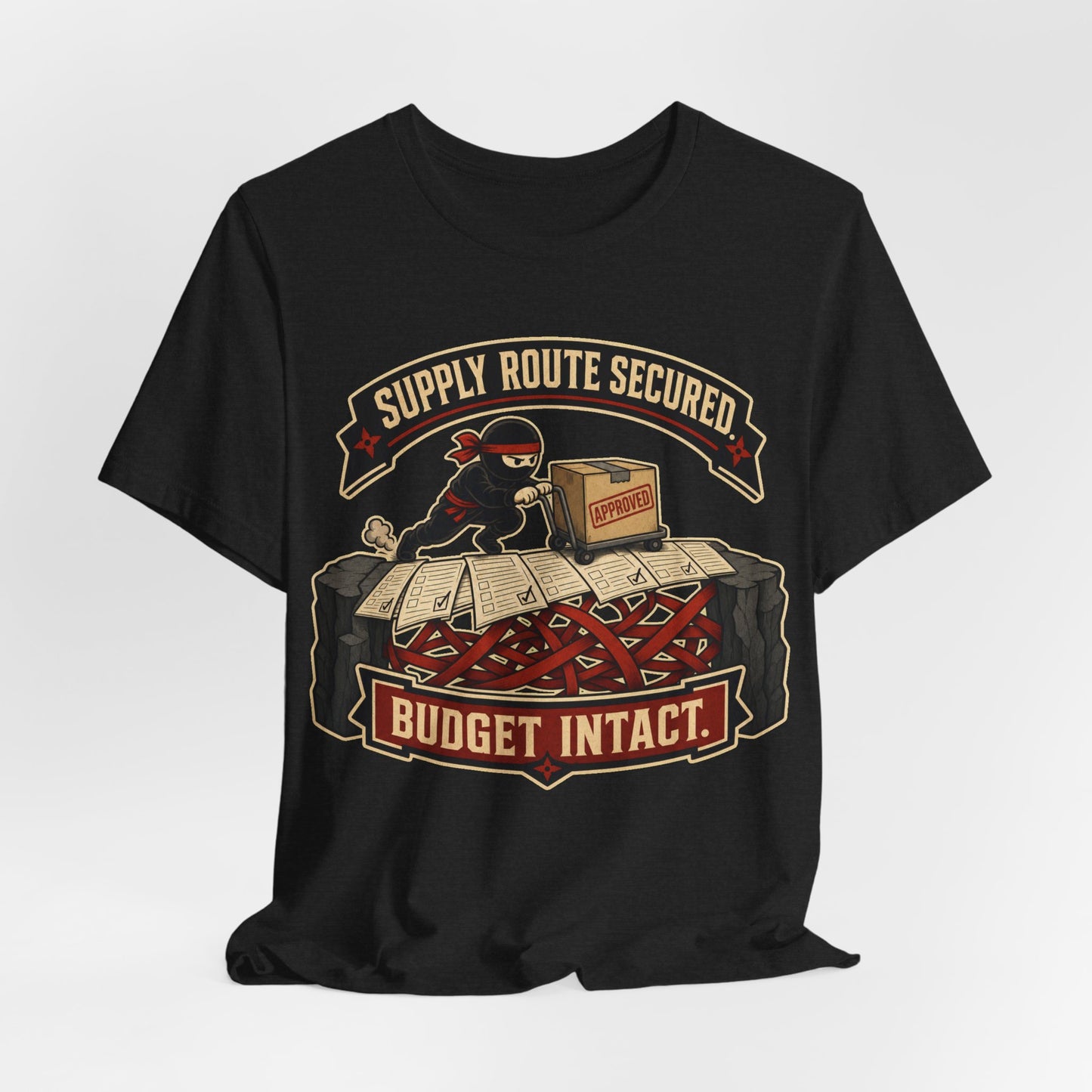 Supply Route Secured Budget Intact Funny Ninja Office Shirt | Khai Studio