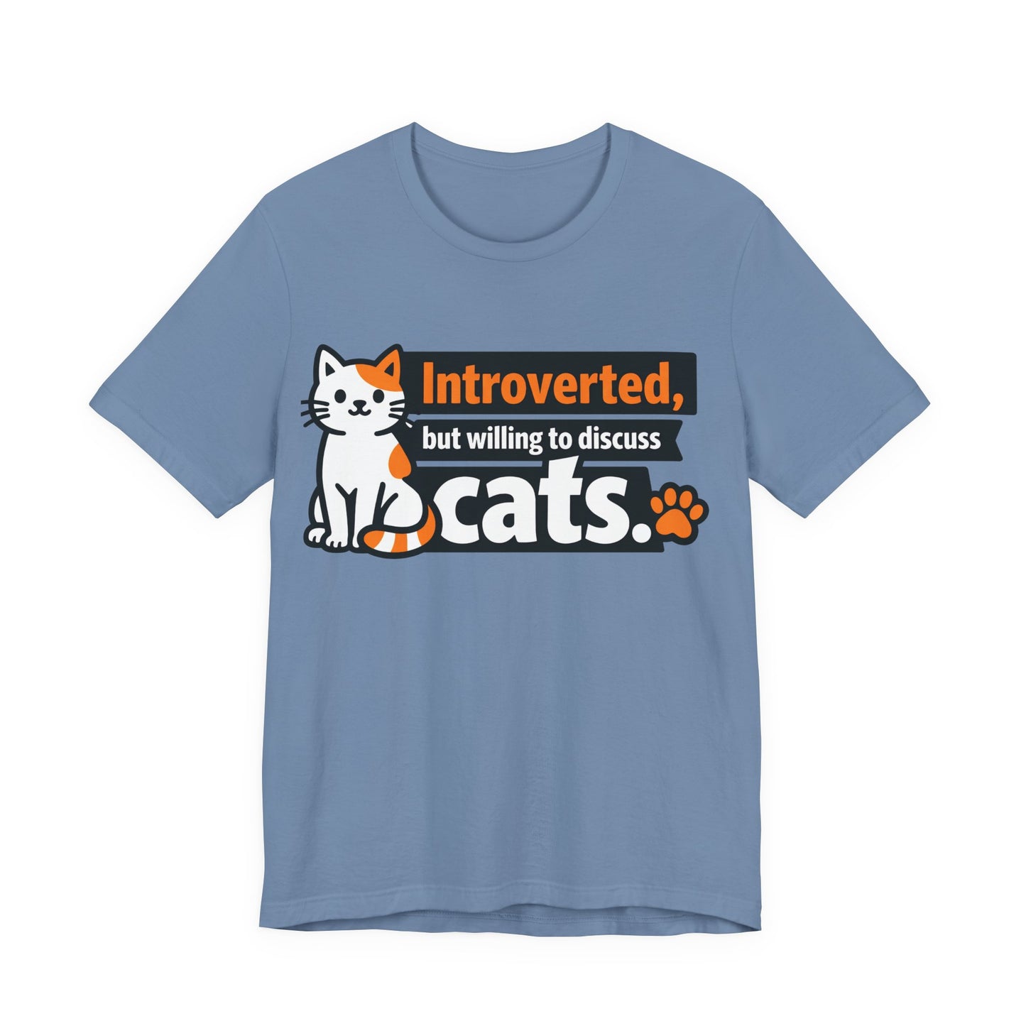 Introverted But Willing to Discuss Cats Funny Cat Shirt | Khai Studio