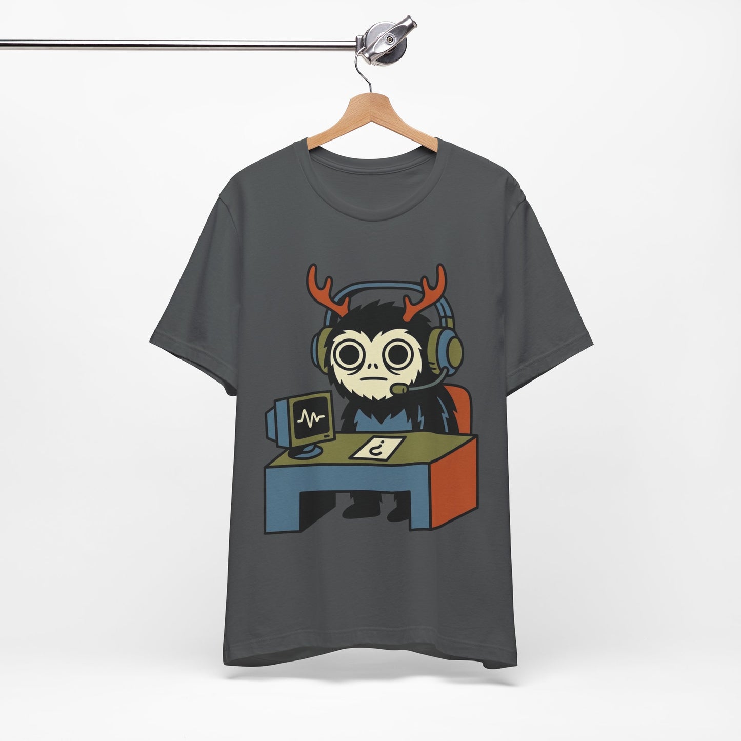 WFH Cryptid Antler Goblin Funny Burnout Shirt | Khai Studio