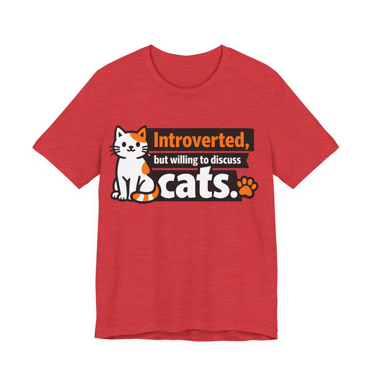 Introverted But Willing to Discuss Cats Funny Cat Shirt | Khai Studio