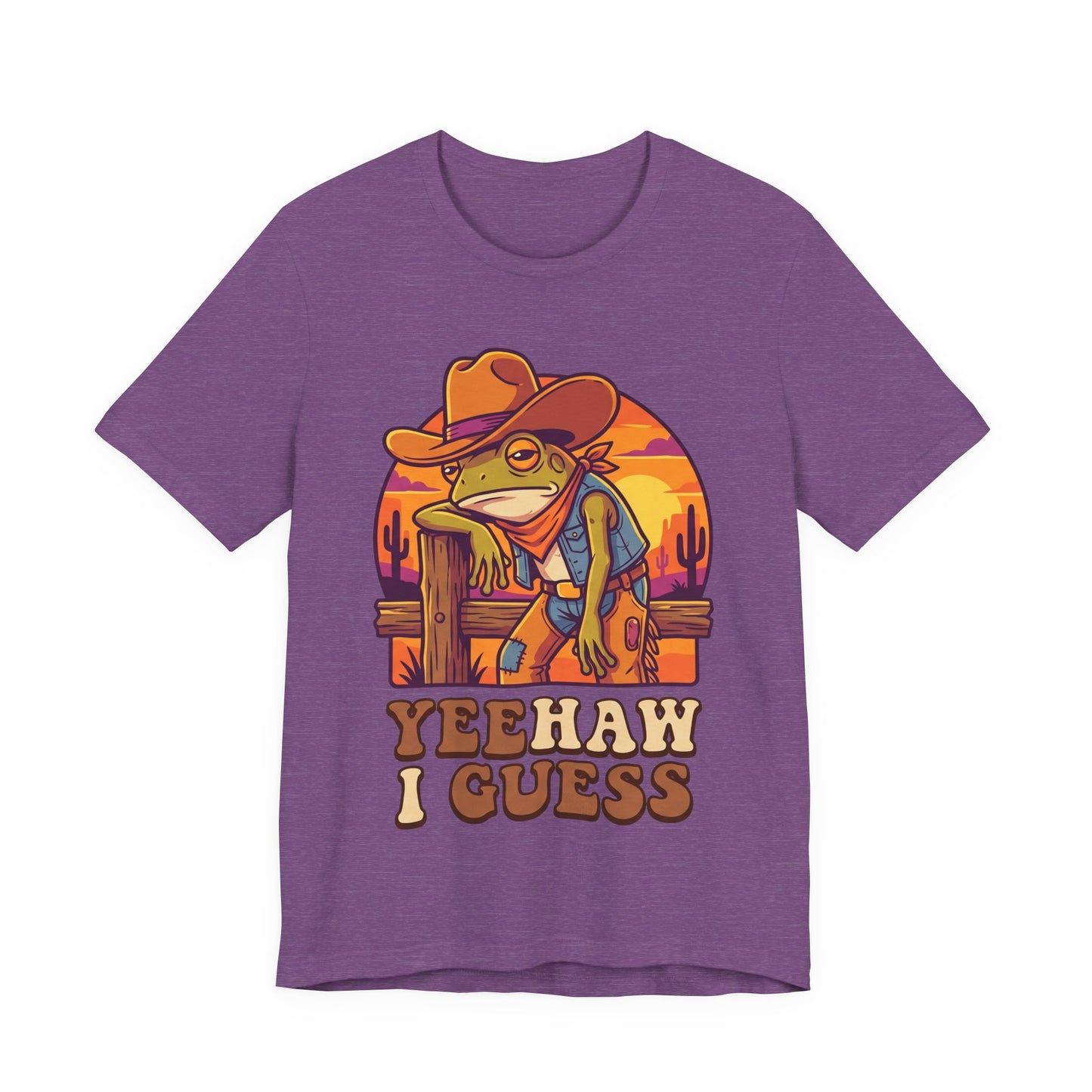 Yeehaw I Guess Funny Burnout Shirt | Khai Studio