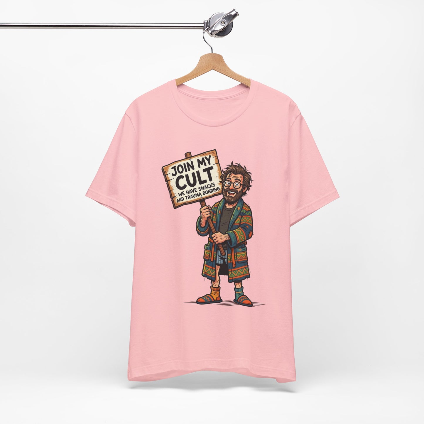 Join My Cult Snacks and Trauma Bonding Funny Burnout Shirt | Khai Studio