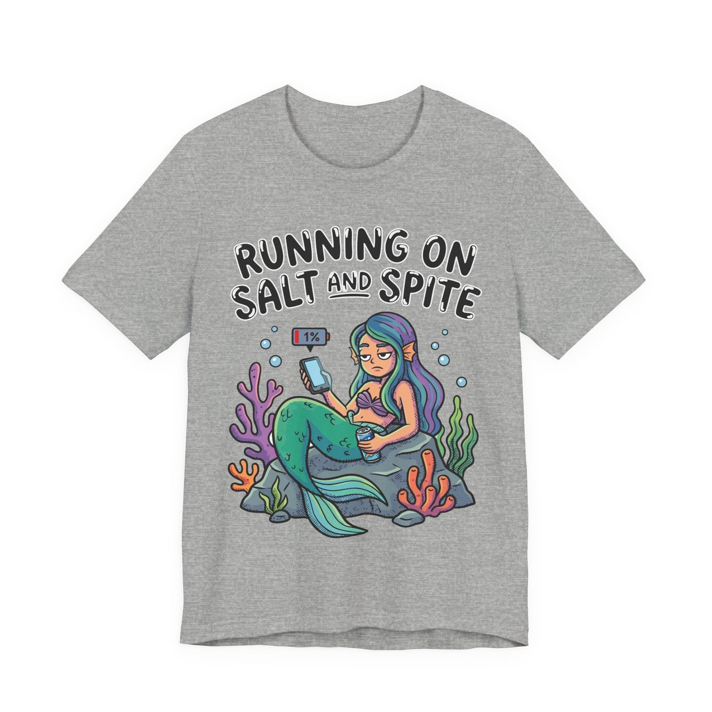 Running on Salt and Spite Funny Burnout Shirt | Khai Studio