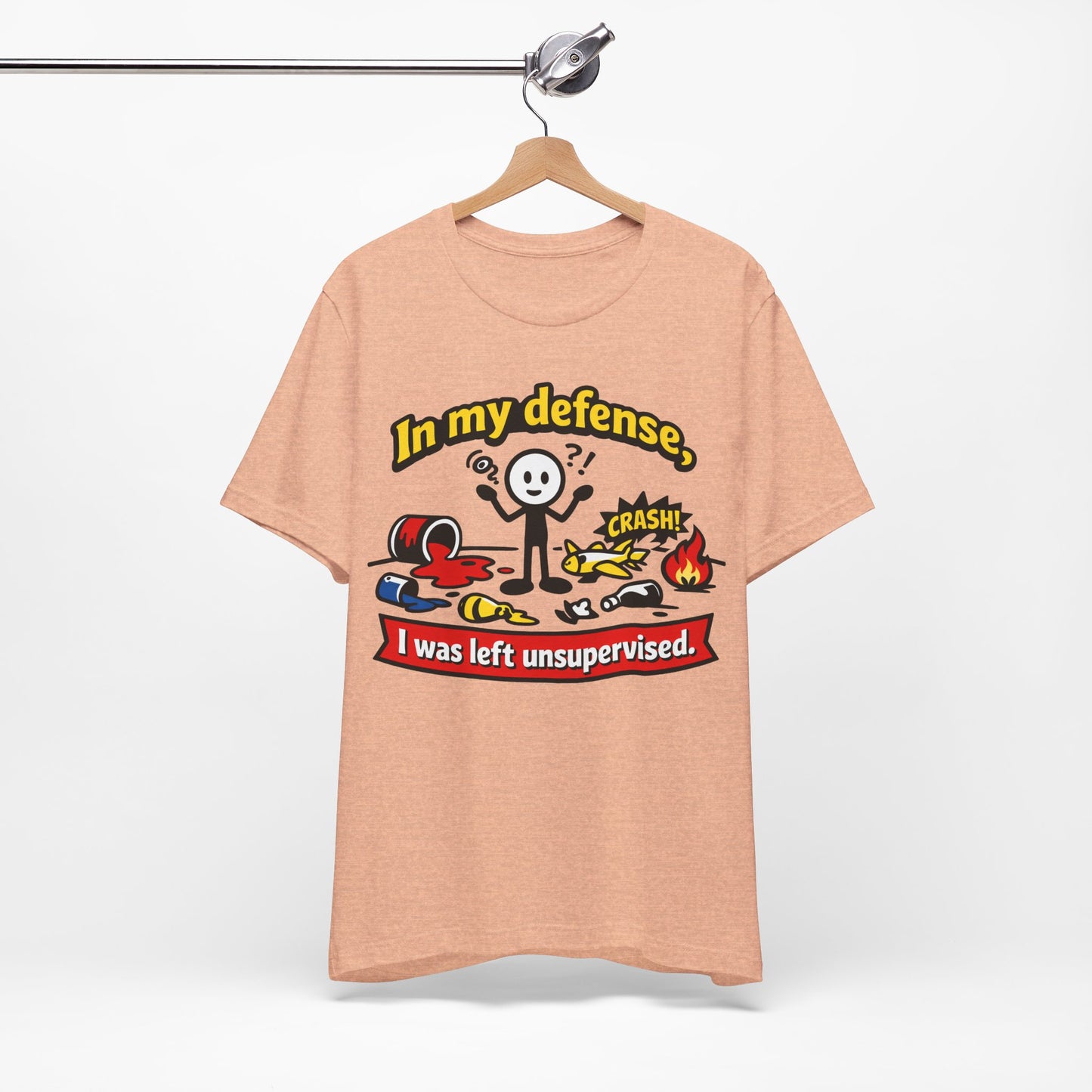 In My Defense I Was Left Unsupervised Funny Burnout Shirt | Khai Studio