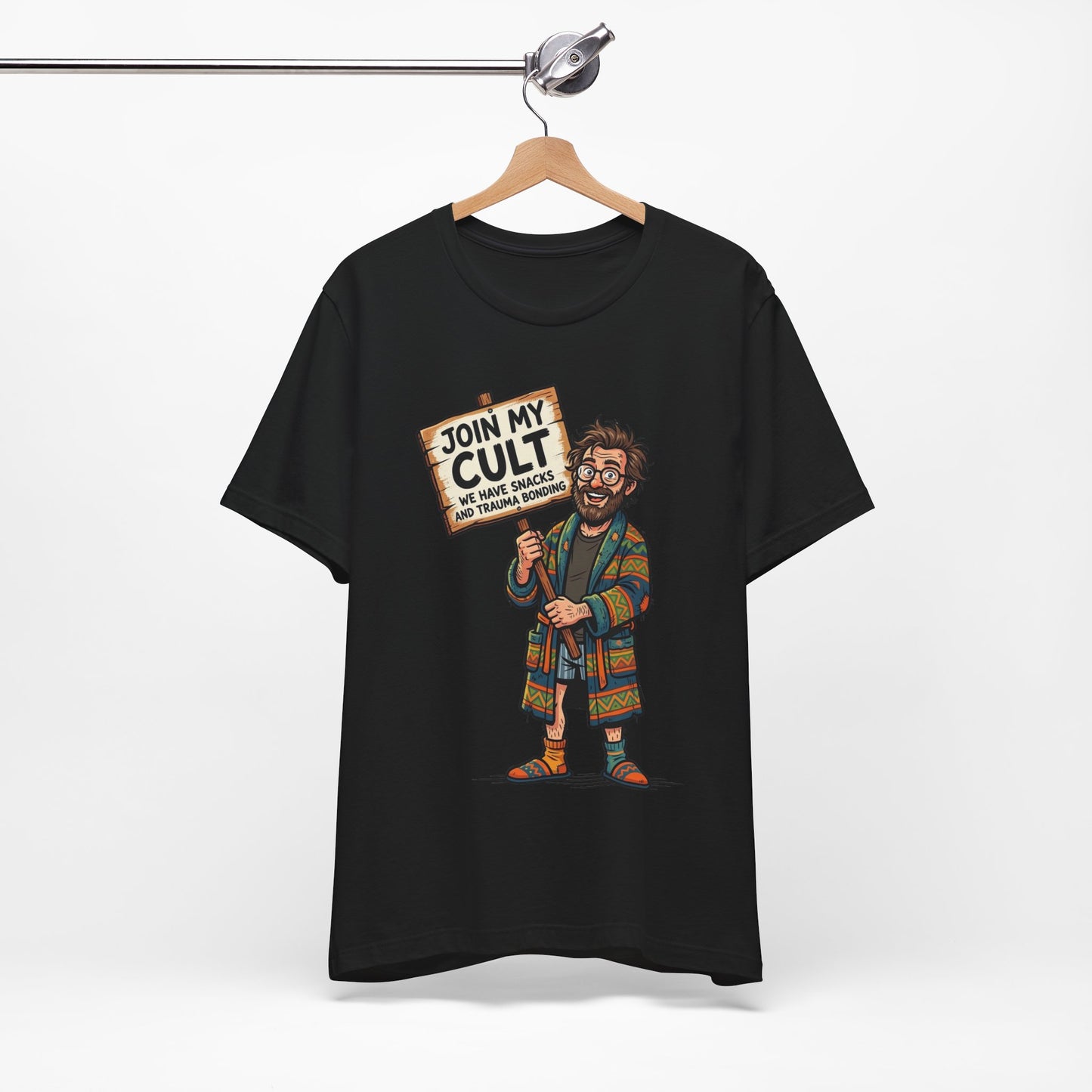 Join My Cult Snacks and Trauma Bonding Funny Burnout Shirt | Khai Studio