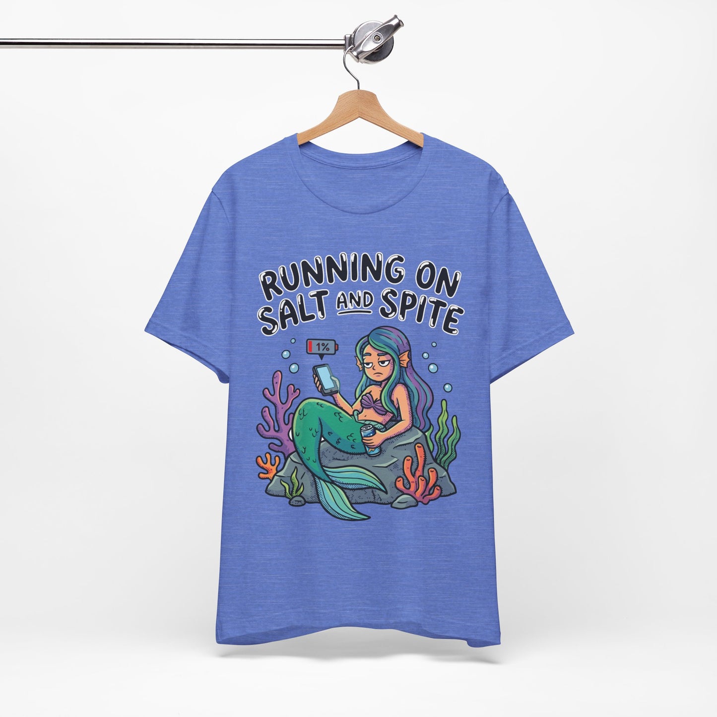 Running on Salt and Spite Funny Burnout Shirt | Khai Studio