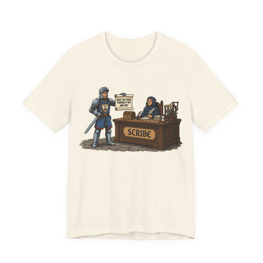 Help Desk Have You Tried Turning It Off and On Funny Burnout Shirt | Khai Studio
