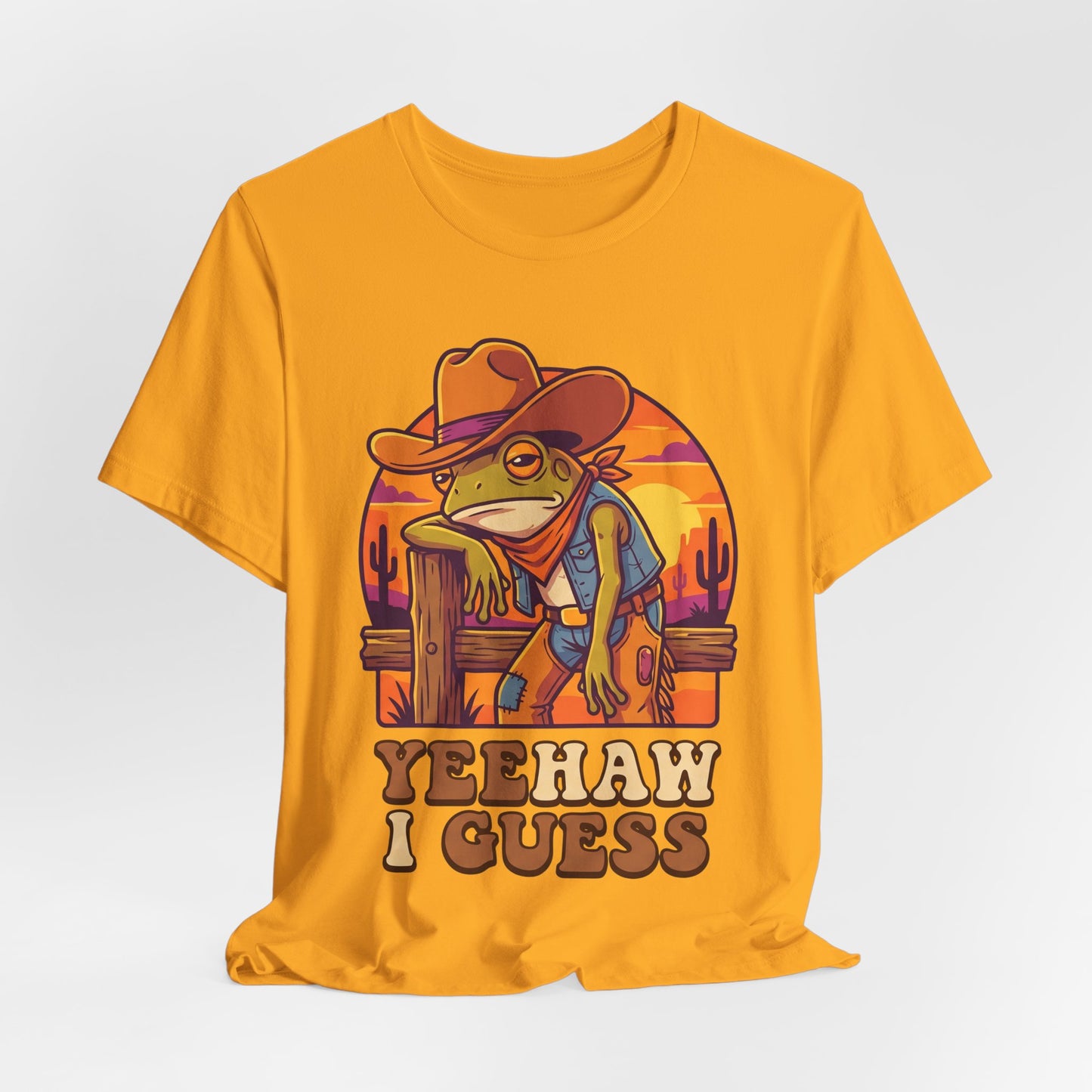 Yeehaw I Guess Funny Burnout Shirt | Khai Studio