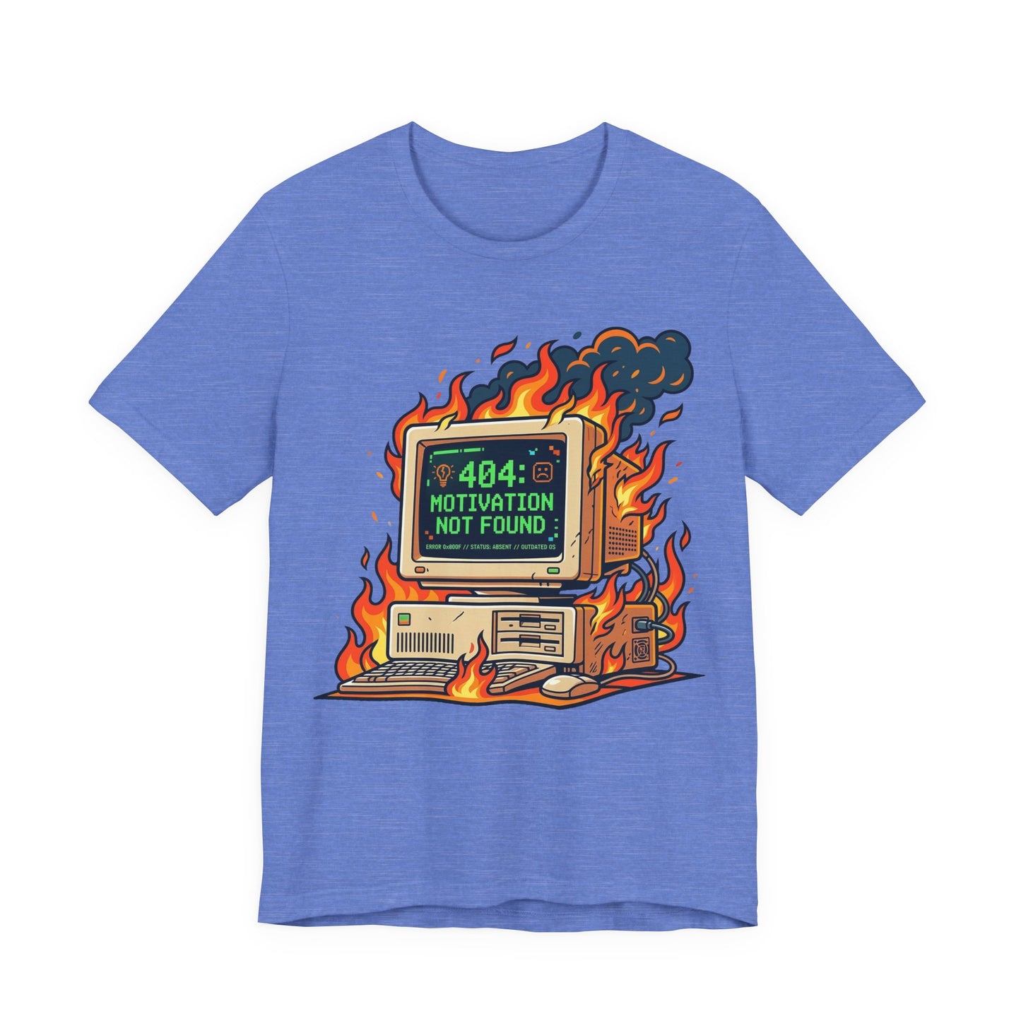 Error 404 Motivation Not Found Funny Burnout Shirt | Khai Studio