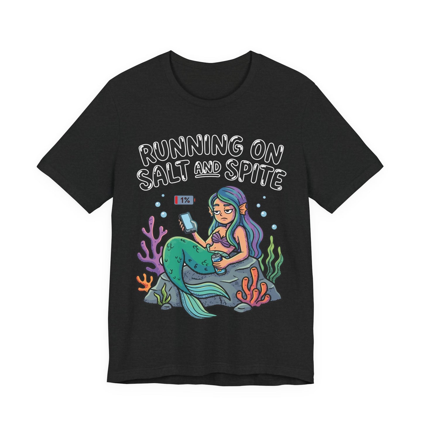 Running on Salt and Spite Funny Burnout Shirt | Khai Studio