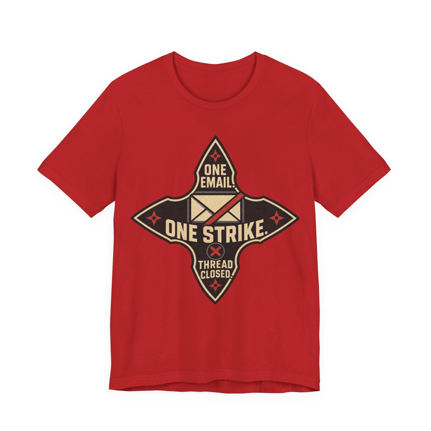 One Email One Strike Thread Closed Funny Ninja Office Shirt | Khai Studio
