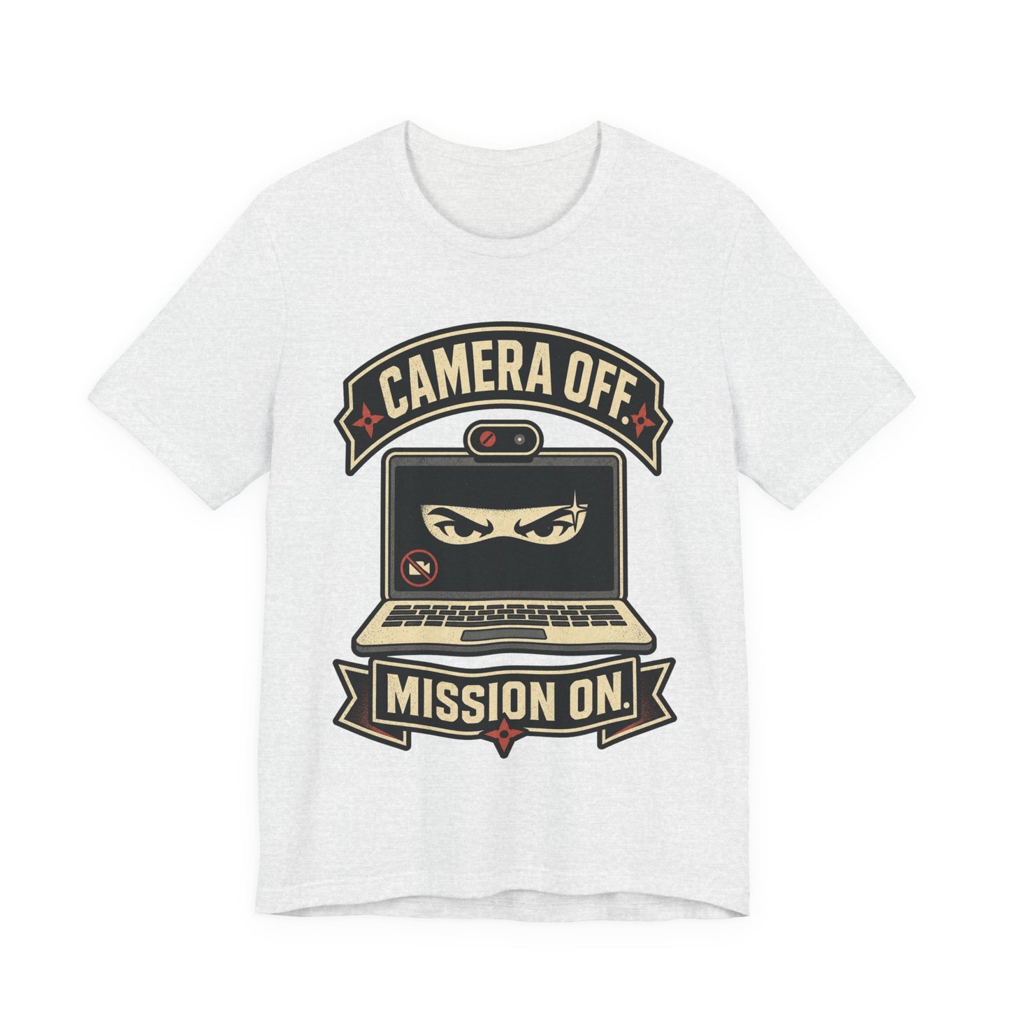 Camera Off Mission On Funny Ninja Office Shirt | Khai Studio