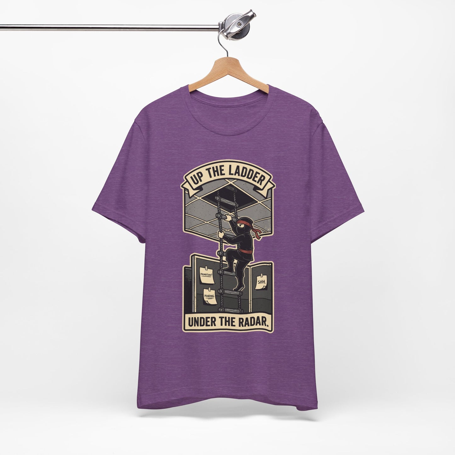 Up the Ladder Under the Radar Funny Ninja Office Shirt | Khai Studio