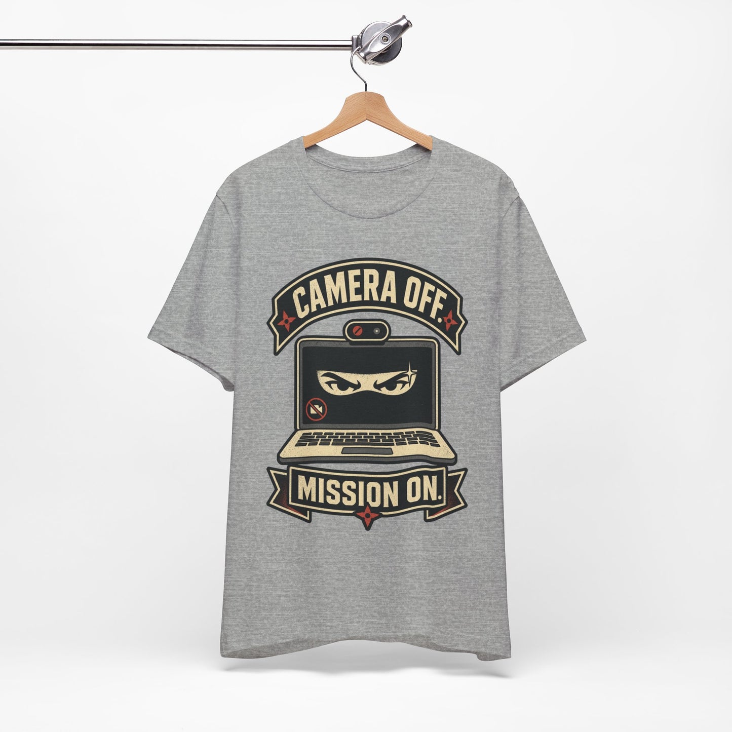 Camera Off Mission On Funny Ninja Office Shirt | Khai Studio