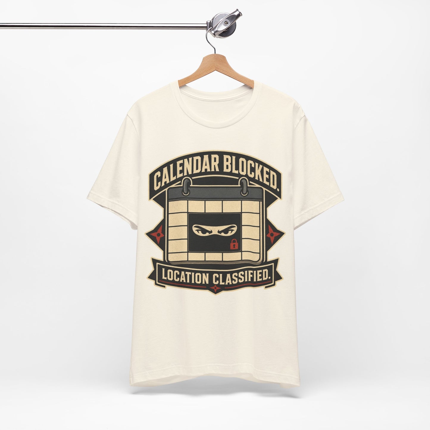 Calendar Blocked Location Classified Funny Ninja Office Shirt | Khai Studio