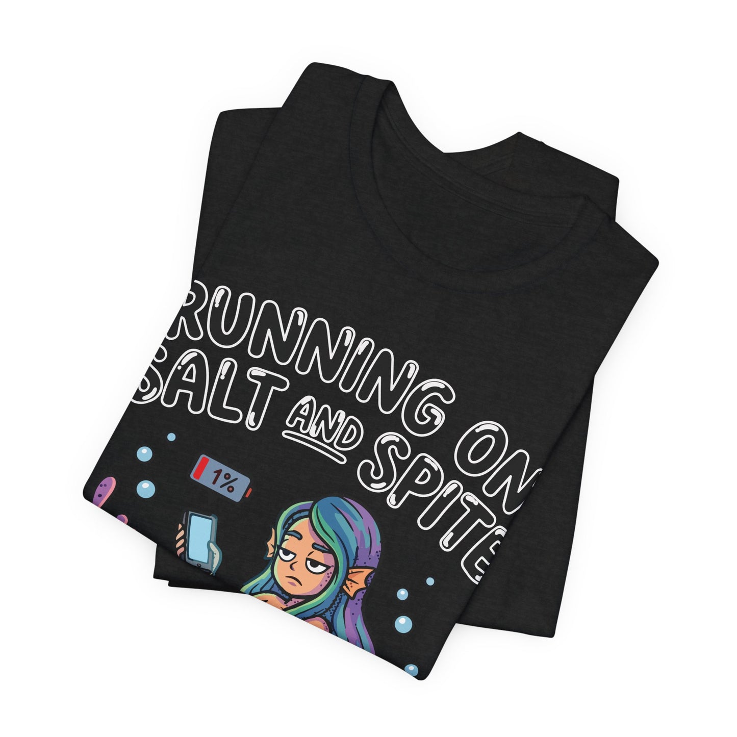 Running on Salt and Spite Funny Burnout Shirt | Khai Studio