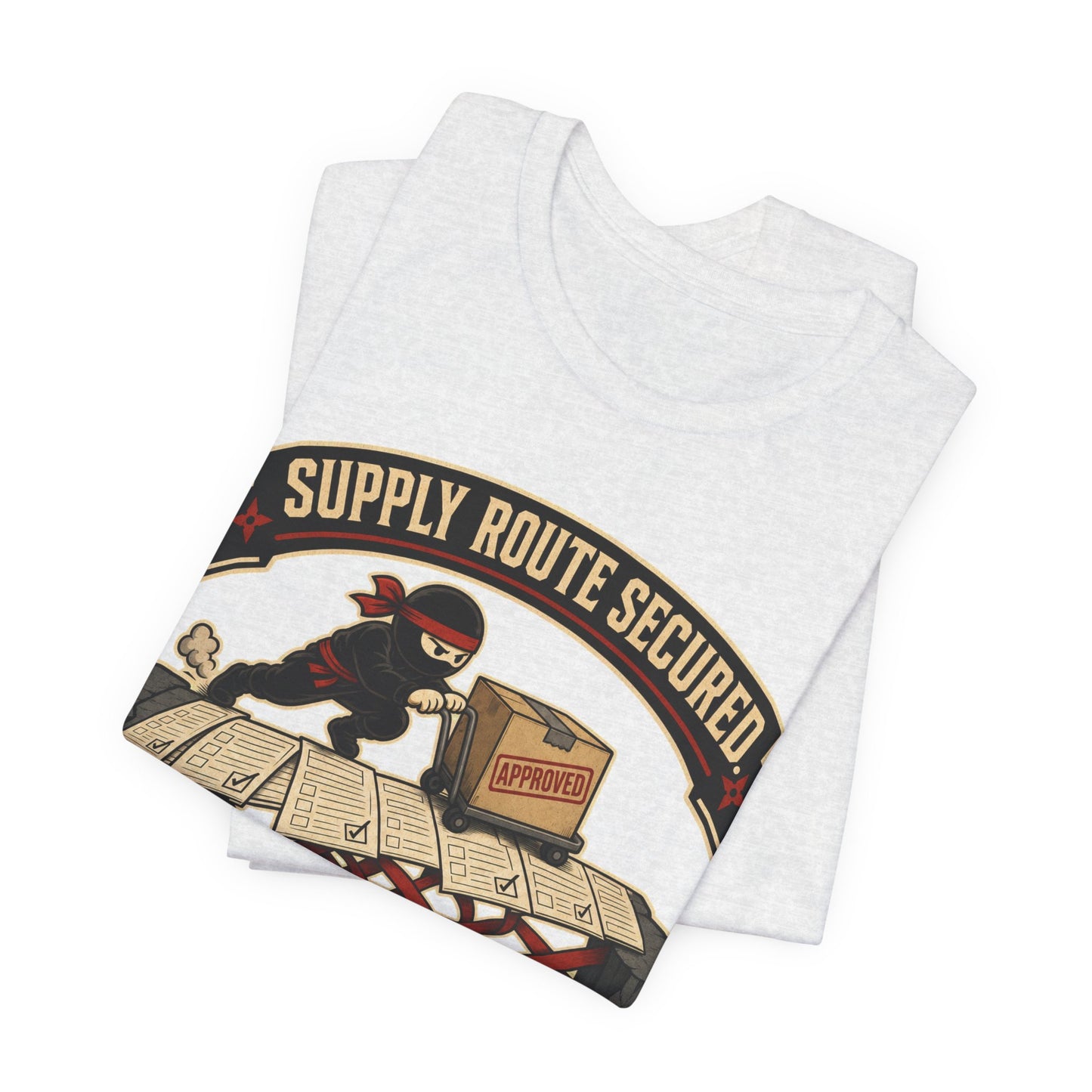 Supply Route Secured Budget Intact Funny Ninja Office Shirt | Khai Studio