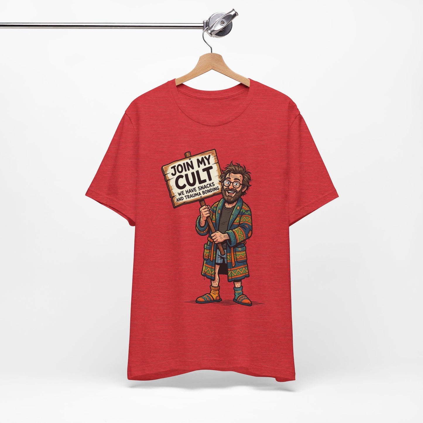 Join My Cult Snacks and Trauma Bonding Funny Burnout Shirt | Khai Studio