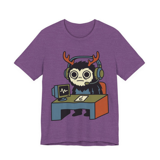 WFH Cryptid Antler Goblin Funny Burnout Shirt | Khai Studio