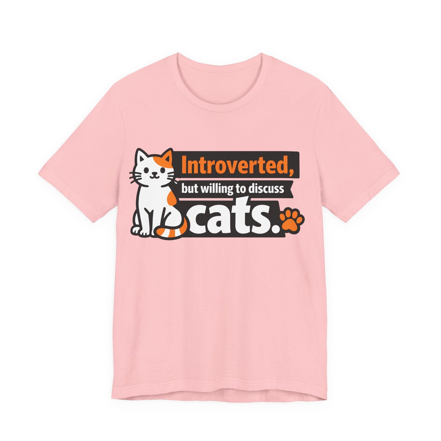 Introverted But Willing to Discuss Cats Funny Cat Shirt | Khai Studio