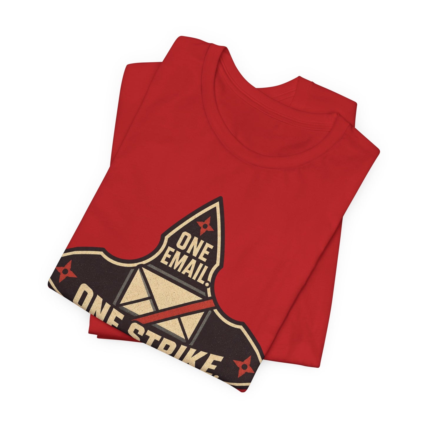 One Email One Strike Thread Closed Funny Ninja Office Shirt | Khai Studio