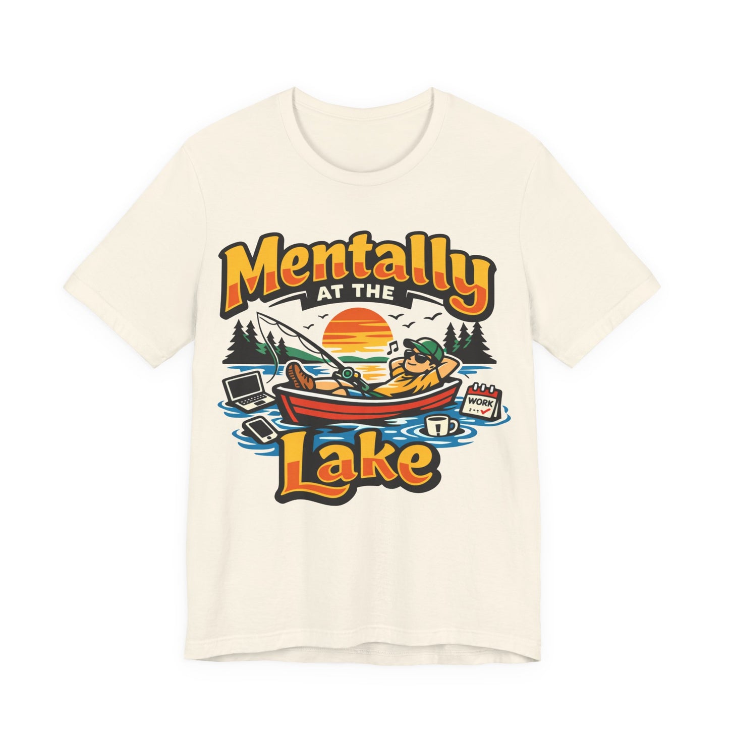 Mentally at the Lake Funny Introvert Shirt | Khai Studio