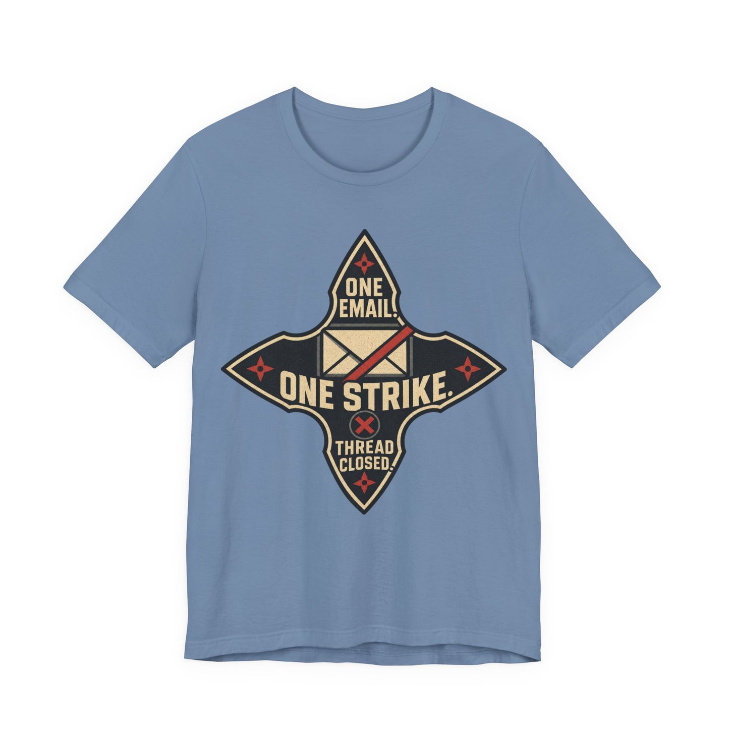 One Email One Strike Thread Closed Funny Ninja Office Shirt | Khai Studio