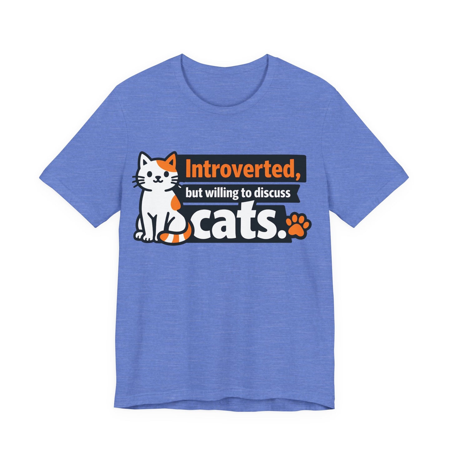 Introverted But Willing to Discuss Cats Funny Cat Shirt | Khai Studio