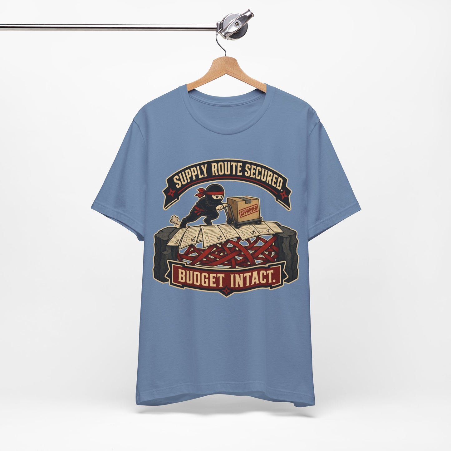 Supply Route Secured Budget Intact Funny Ninja Office Shirt | Khai Studio