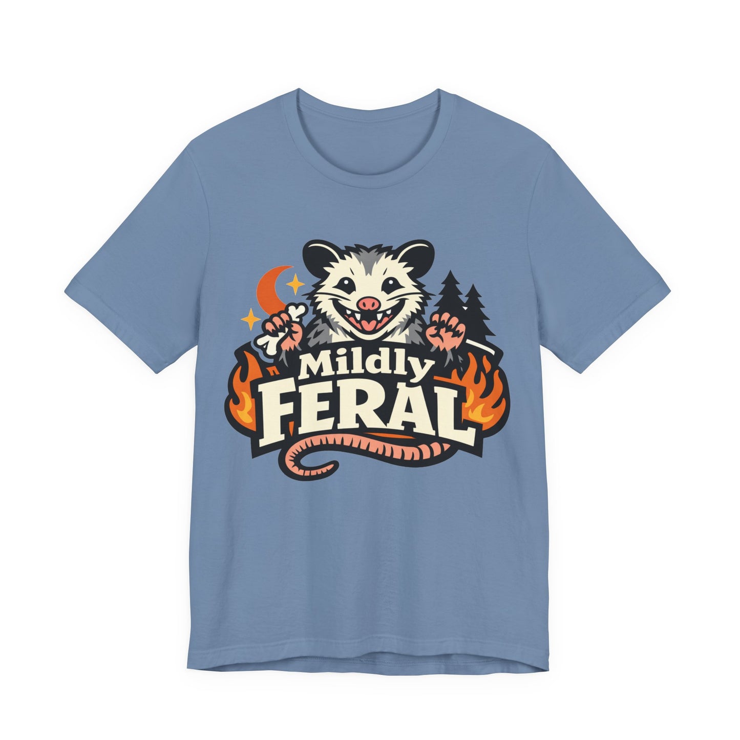 Mildly Feral Funny Burnout Shirt | Khai Studio