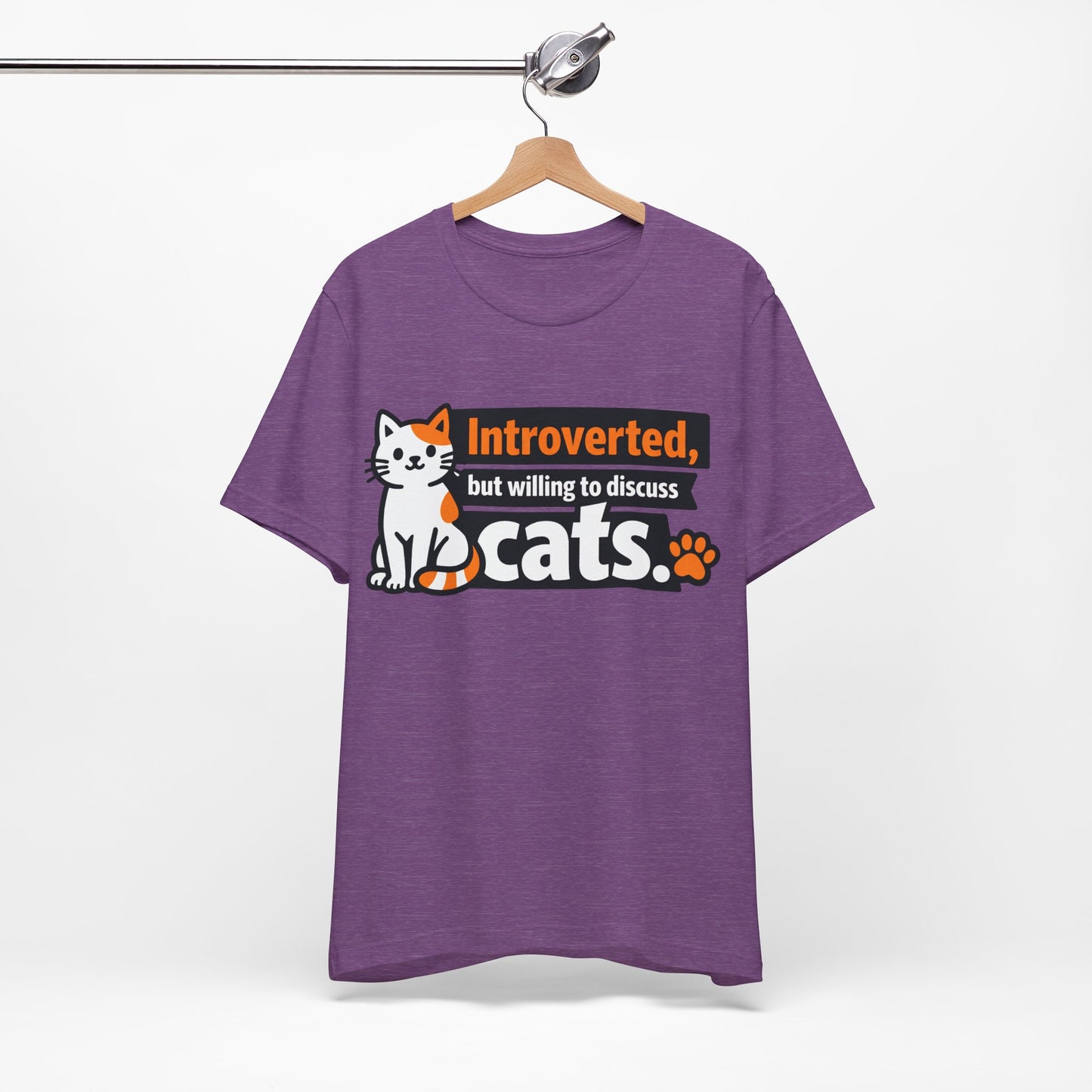 Introverted But Willing to Discuss Cats Funny Cat Shirt | Khai Studio