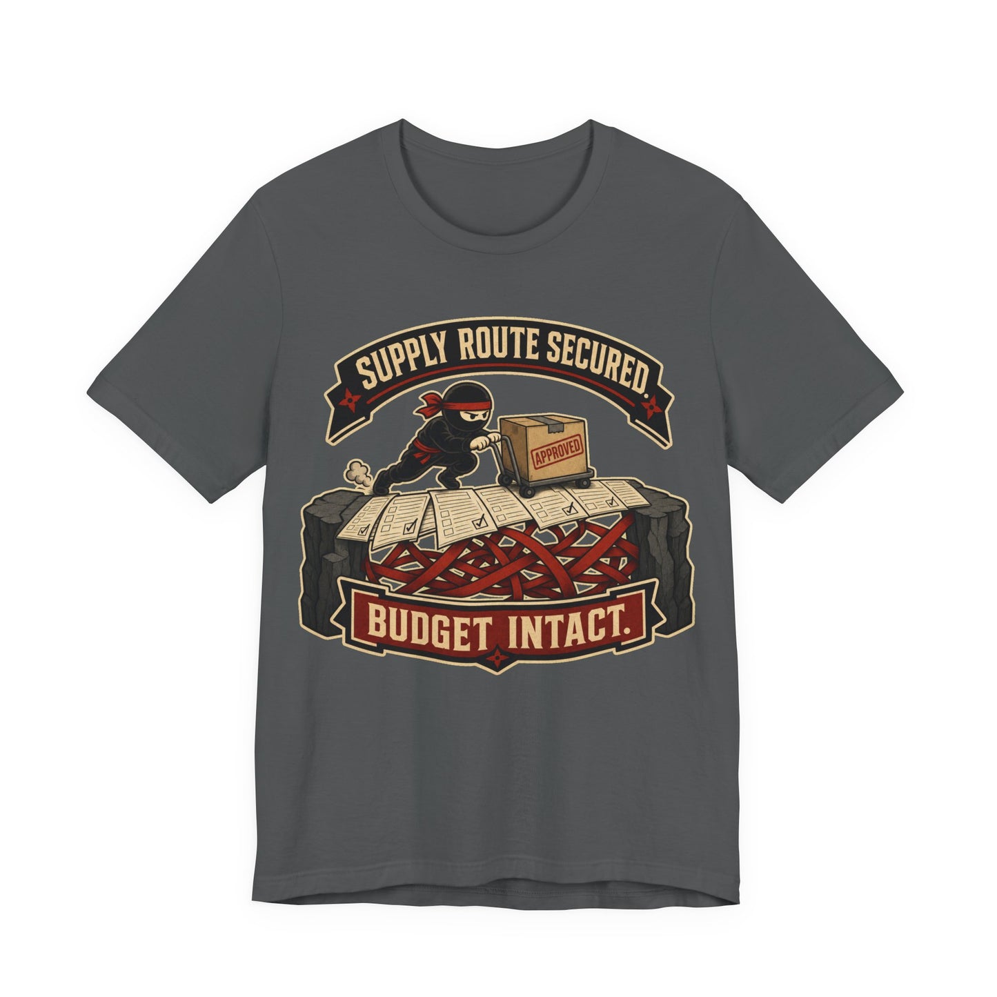 Supply Route Secured Budget Intact Funny Ninja Office Shirt | Khai Studio